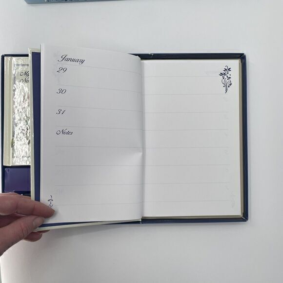 Vintage 1997 Floral Jornal Notebook Address Book And‎ Pen - Picture 4 of 5